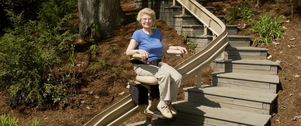 Outdoor Chair Lift in Athens, Marietta, Parkersburg, St. Marys, and Vienna