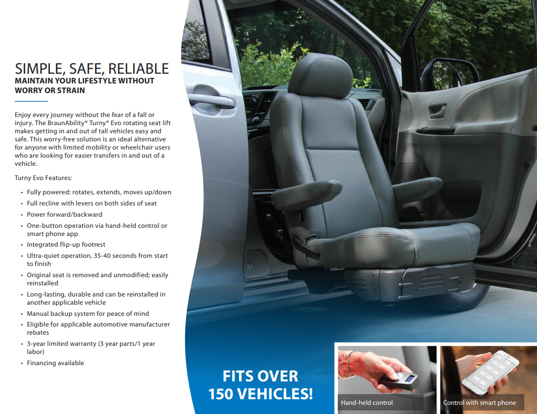 BraunAbility Turny Evo Seat Lift Marietta Mobility